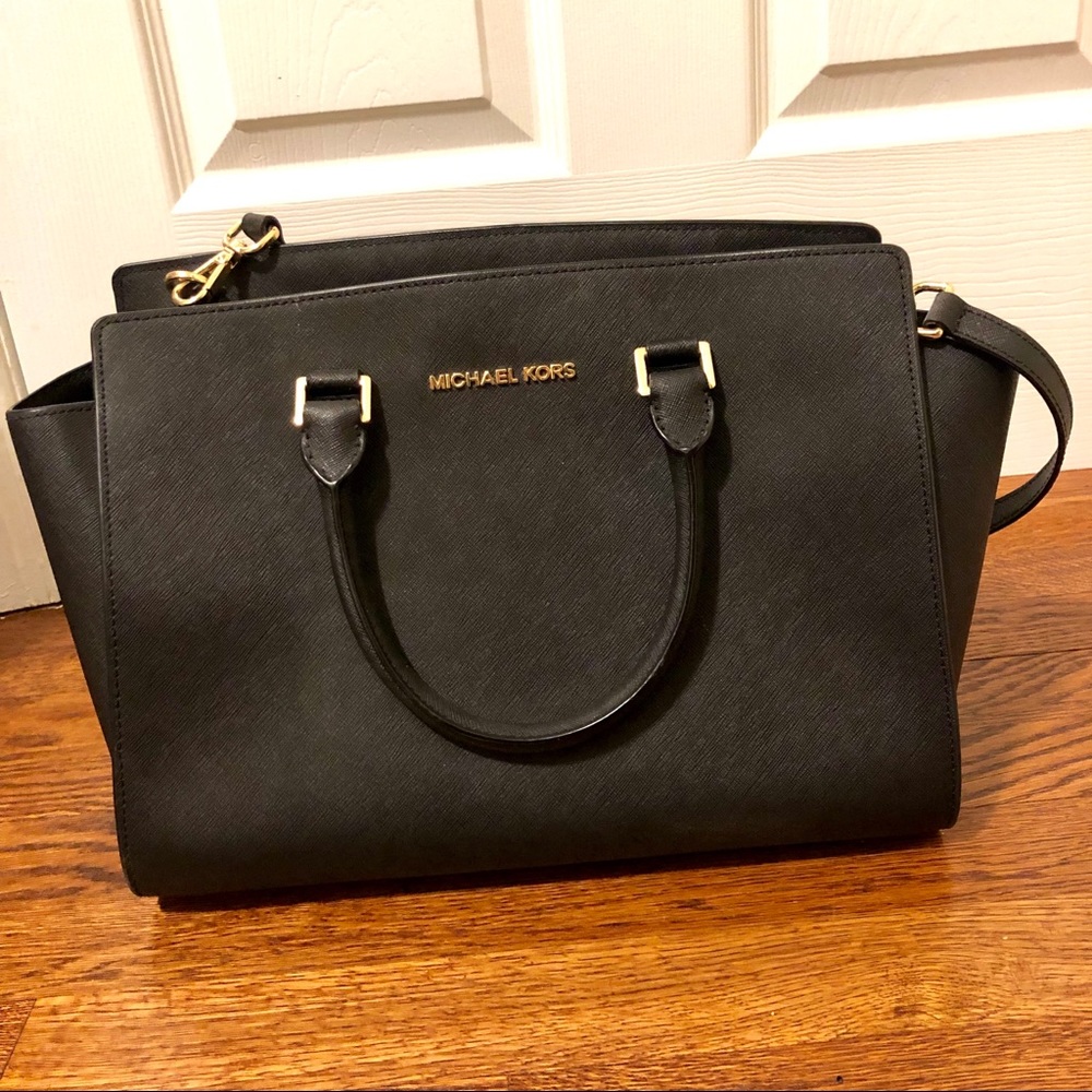 Michael Kors Selma Large Saffiano Leather Satchel